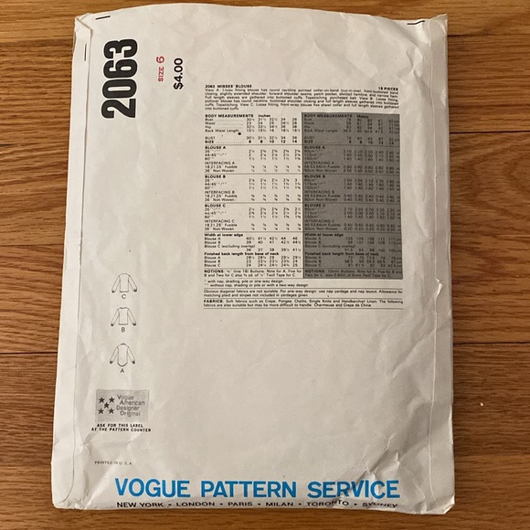 VTG ‘70s Vogue Calvin Klein Patterns Set/2 - Picture 3 of 12